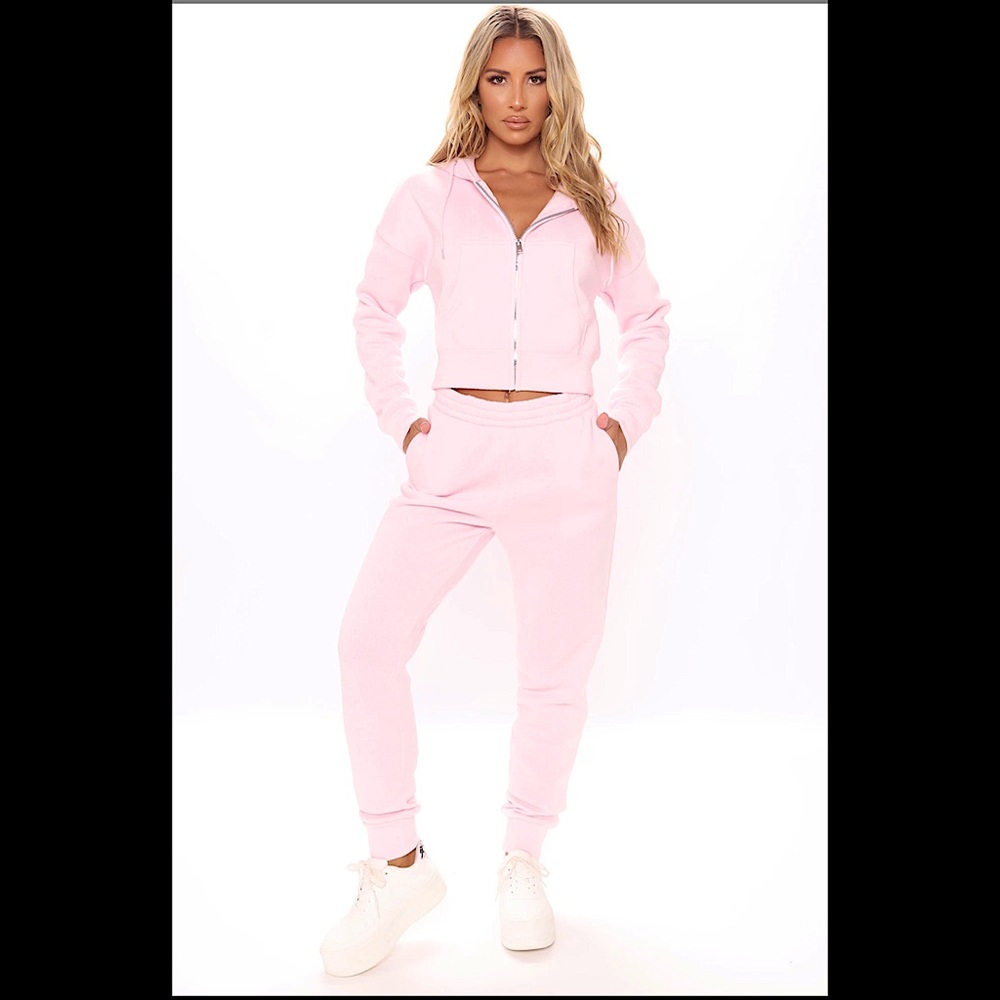 PINK PLUSH JOGGERS